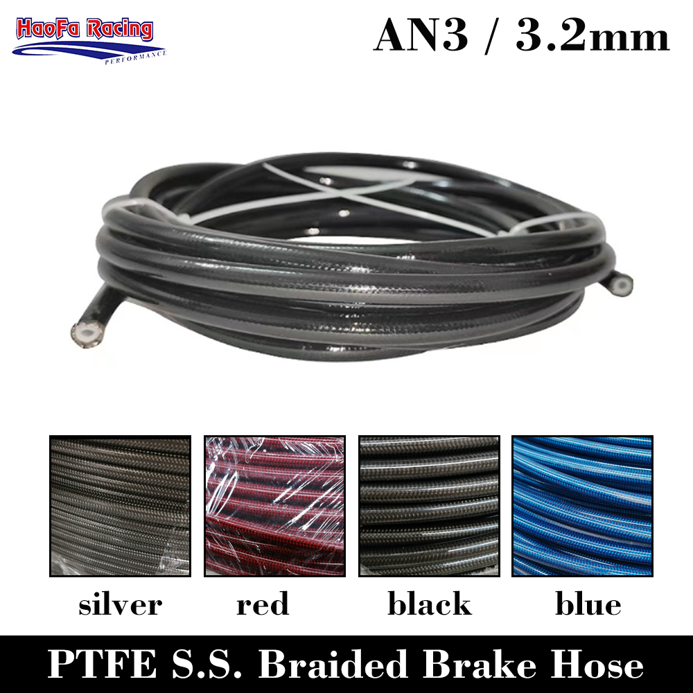 Flexible Hose Braided - AN3 دراجة نارية PTFE خطوط الفرامل