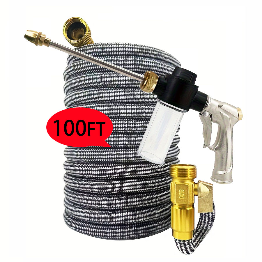 Flexible Hose Braided - خرطوم حديقة عالي الجودة قابل للتوسيع،