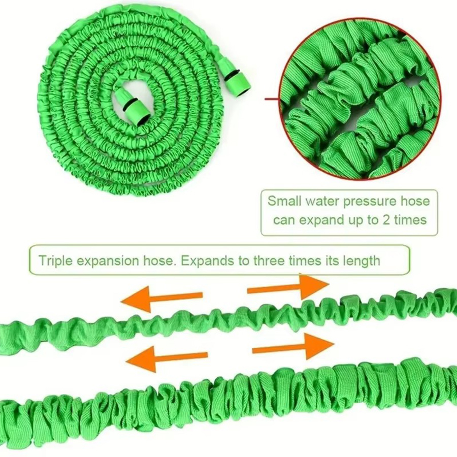 خرطوم حديقة قابل للتمدد من 25  - مراجعة Flexible Hose Braided وسعره