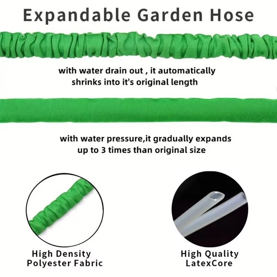 خرطوم حديقة قابل للتمدد من 25  - مراجعة Flexible Hose Braided وسعره