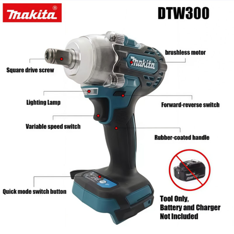مفتاح ربط ماكيتا DTW300 لاسلكي - مراجعة Makita Drill Dtw300 وسعره