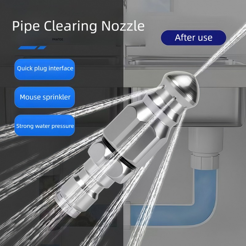 فوهة رش مياه عالية الضغط لتنظي - مراجعة Drain Pipe Clip وسعره