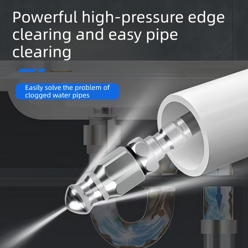 فوهة رش مياه عالية الضغط لتنظي - مراجعة Drain Pipe Clip وسعره
