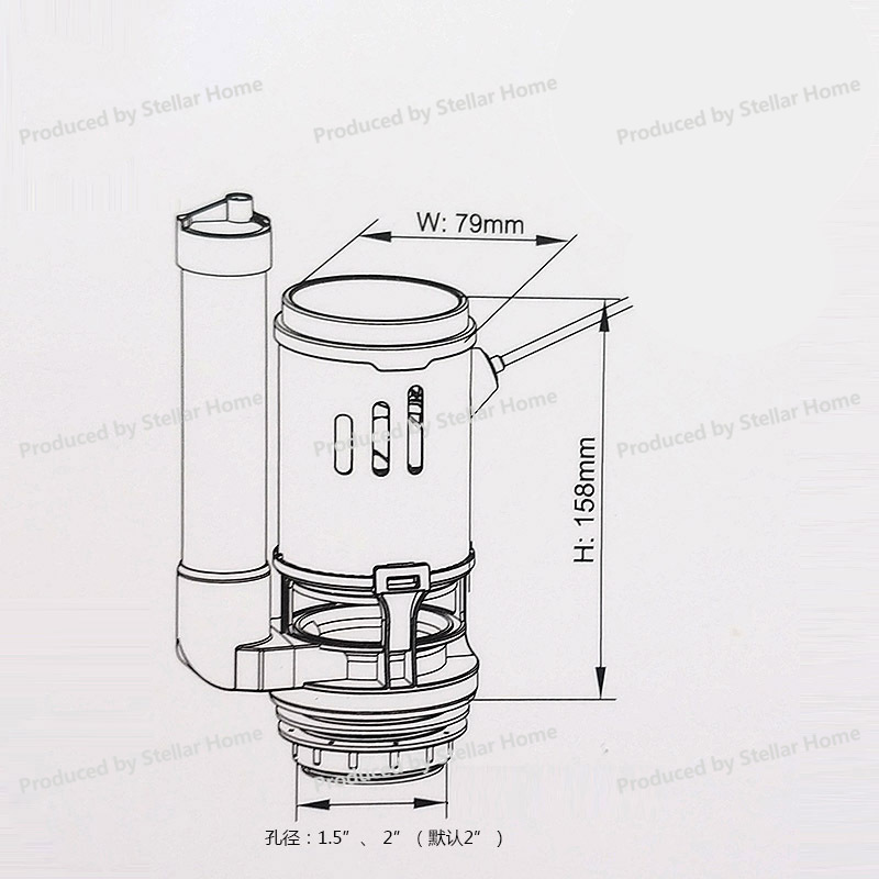 صمام تصريف مفرد للتحكم السلكي  - مراجعة Toilet Fill Valve وسعره