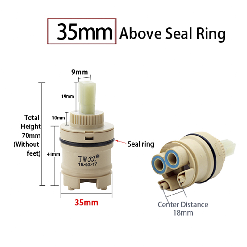 صمام خلط عالي الضغط 35 مم/40 م - مراجعة Basin Mixer Cartridge وسعره